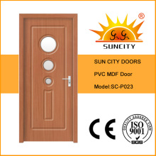 Puerta interior de PVC laminado de MDF